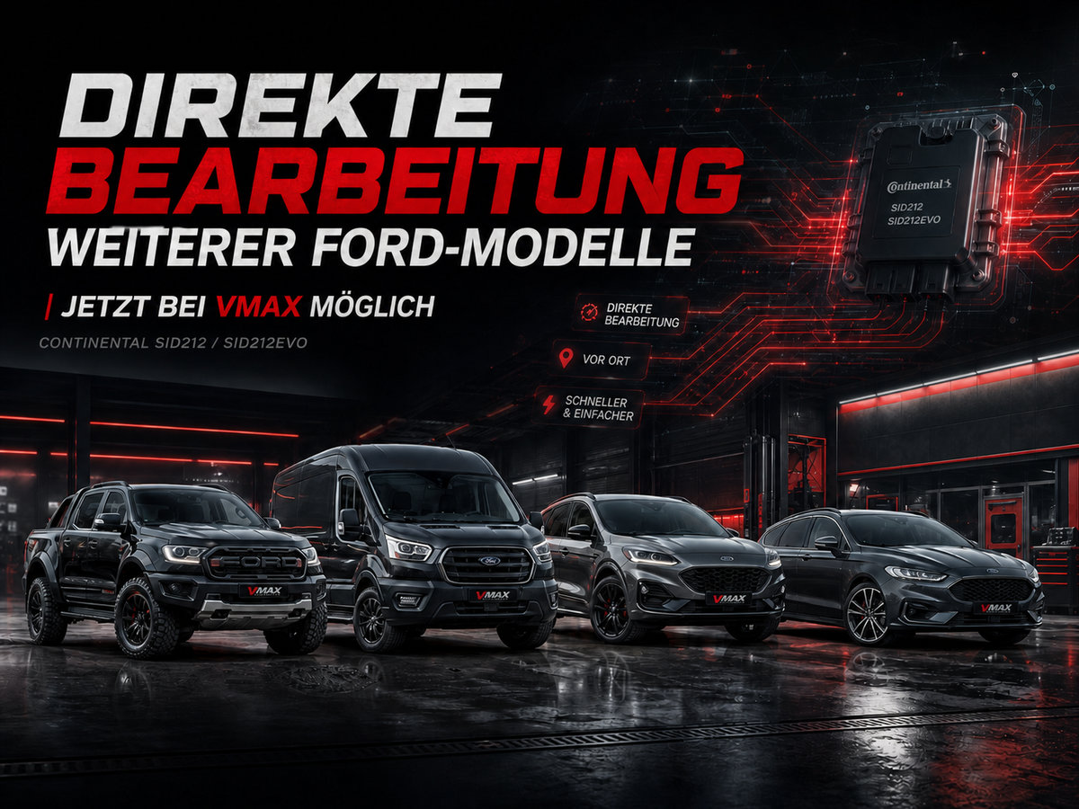 Direkte Bearbeitung weiterer Ford-Modelle jetzt bei Vmax möglich 1 vmax ford news